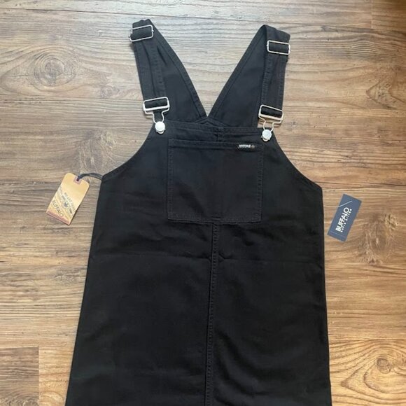 Buffalo Leah Black Denim Overall Dress - Picture 2 of 6